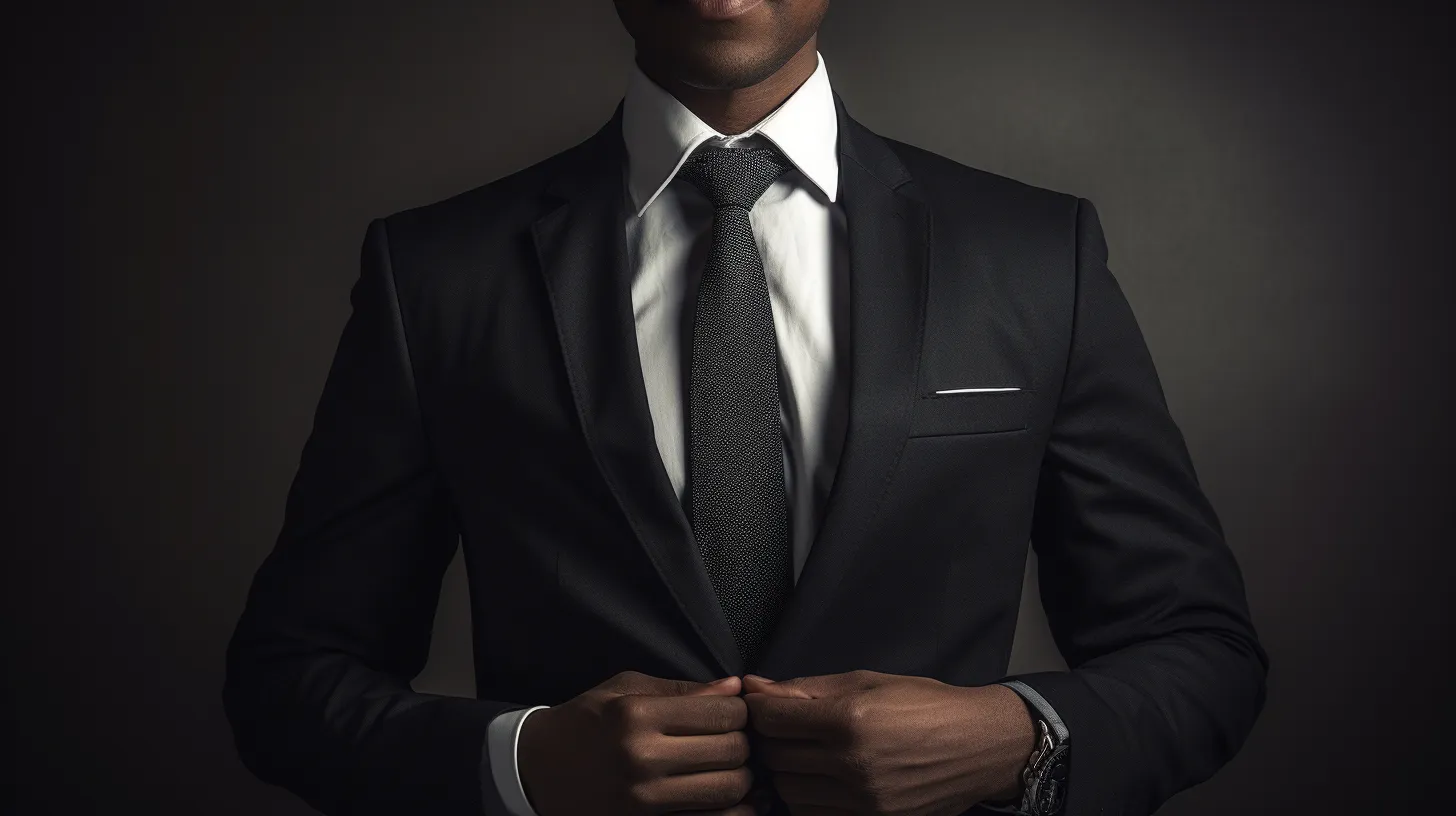 a portrait of a confident black man dressed in a suit